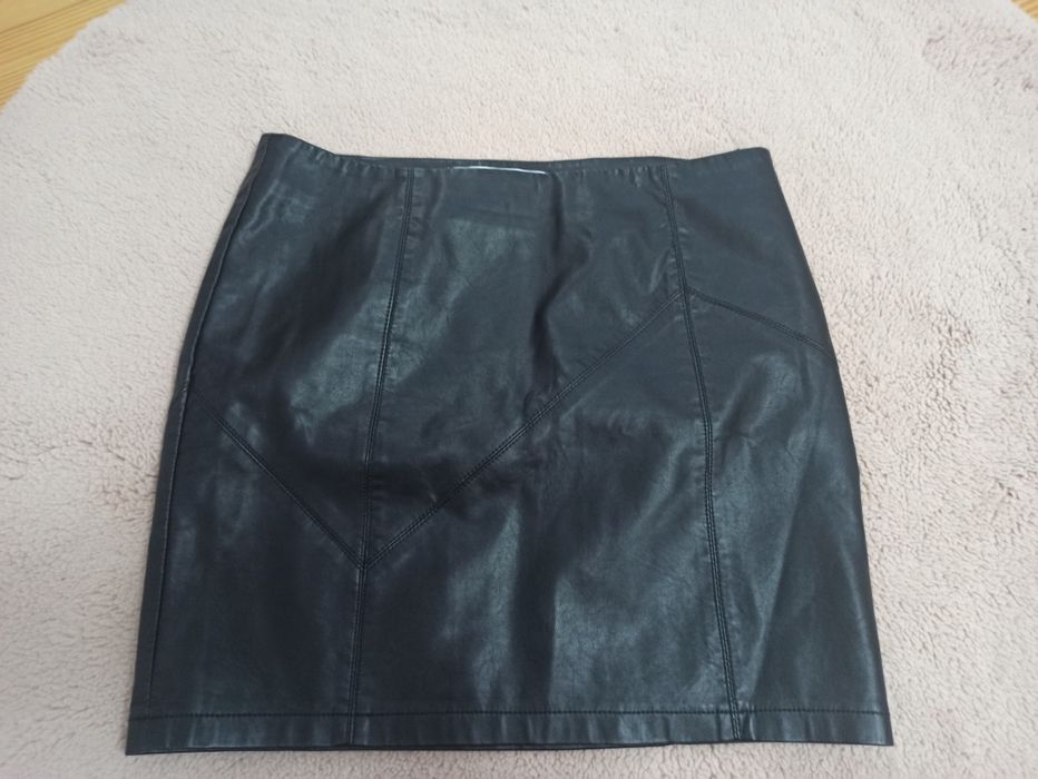 Fustă piele M neagră