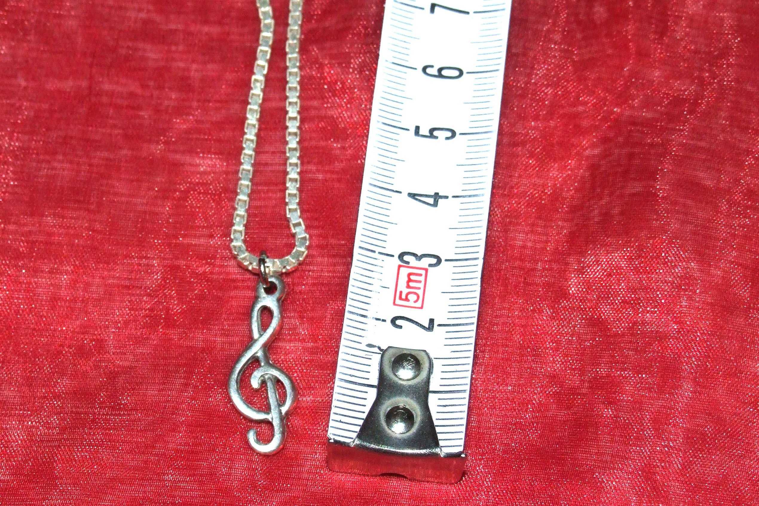 Lant cu cheia SOL, argint marcaj "925", vintage (>30 ani), 12,7 g