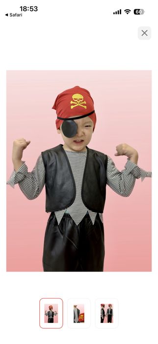 Пират одежда на новый год за 3200тг