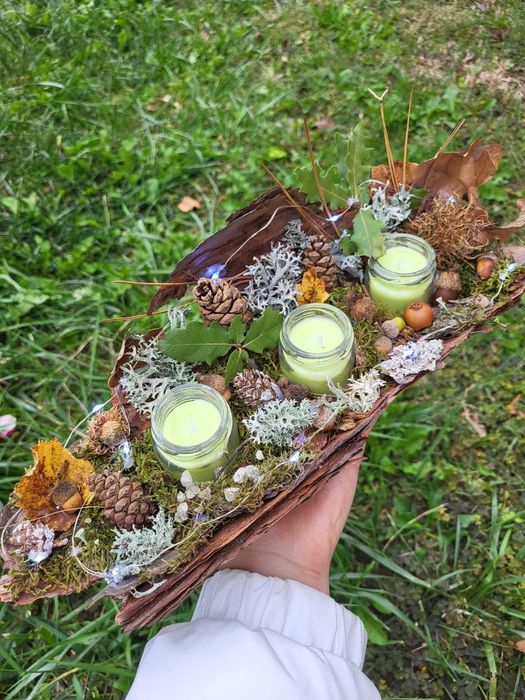 Натурални домашни соеви свещи