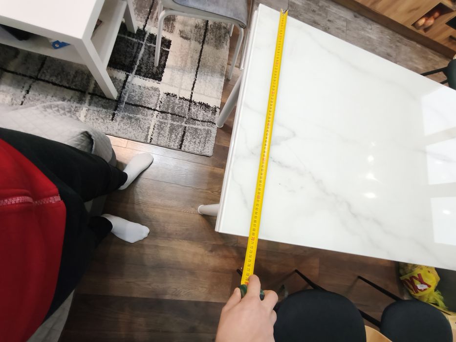 Разтегателна трапезна Маса с закалено стъкло