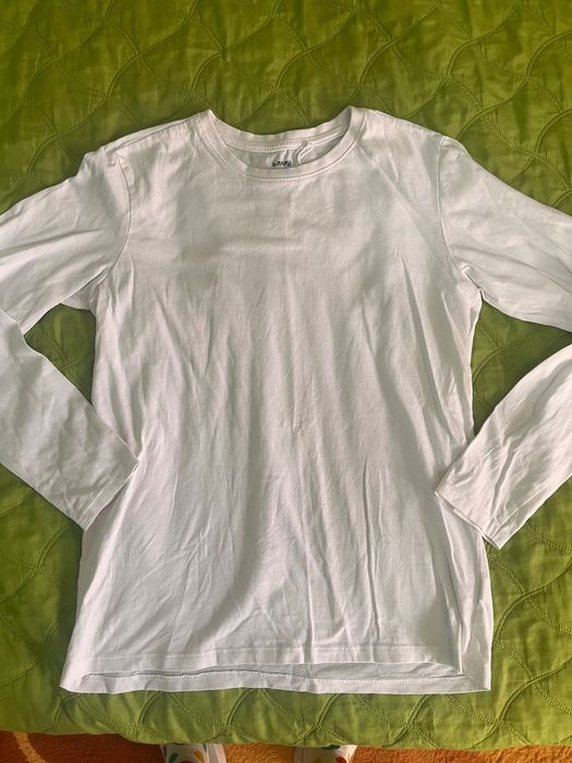 Бяла блуза Синсей и тениски ръст 146-152 см