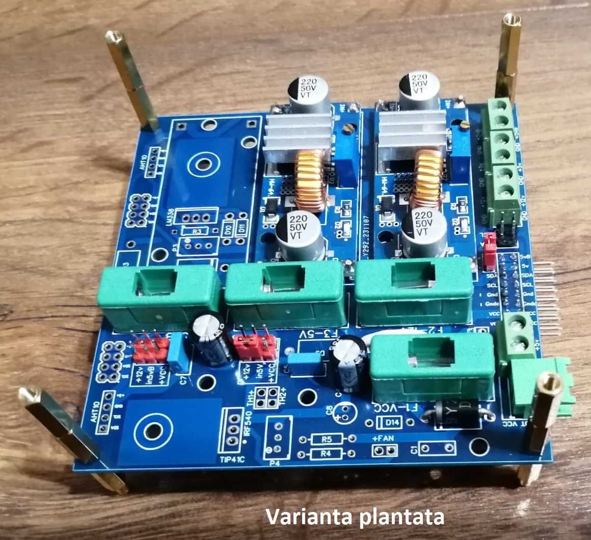 PCB - modul alimentare shield nano-  intrare 12-24v la 12v, 5v.