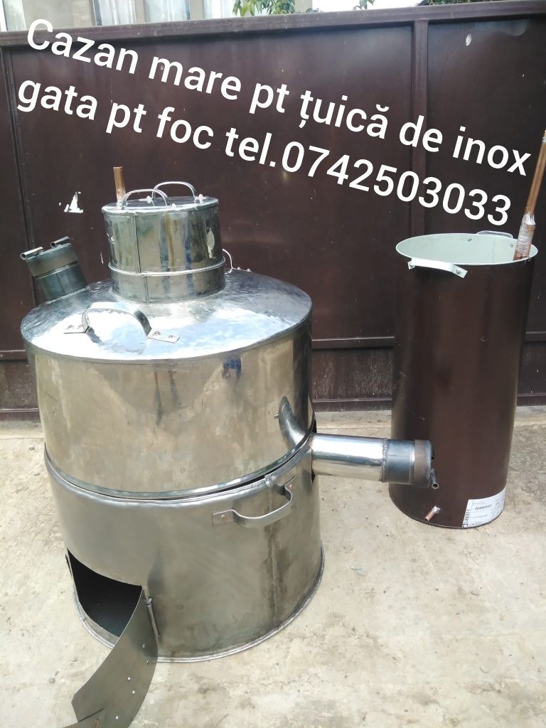 Vindem,cazan de țuică de inox la 70 l nou