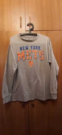 Bluza Majestic New York Mets, XL, gri deschis