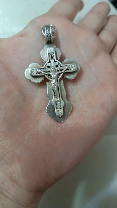 Крестик серебрянный 925 проба