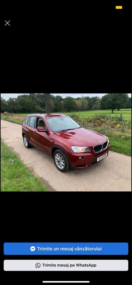 BMW X3 F25 2014 – Full Option – Automat – 2.0 Diesel