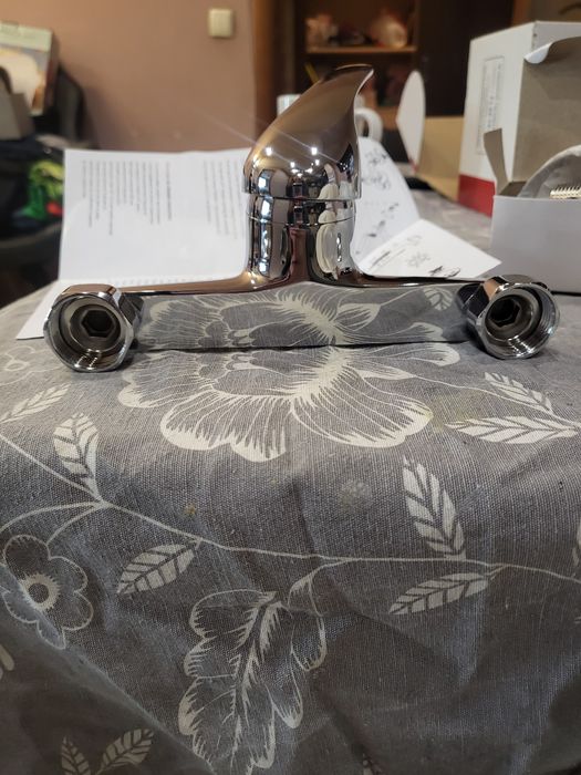 Смесител за баня-хромиран-керамична глава