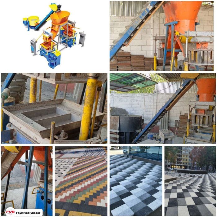 Замонавий брусчатка ишлаб чикариш дастгохи