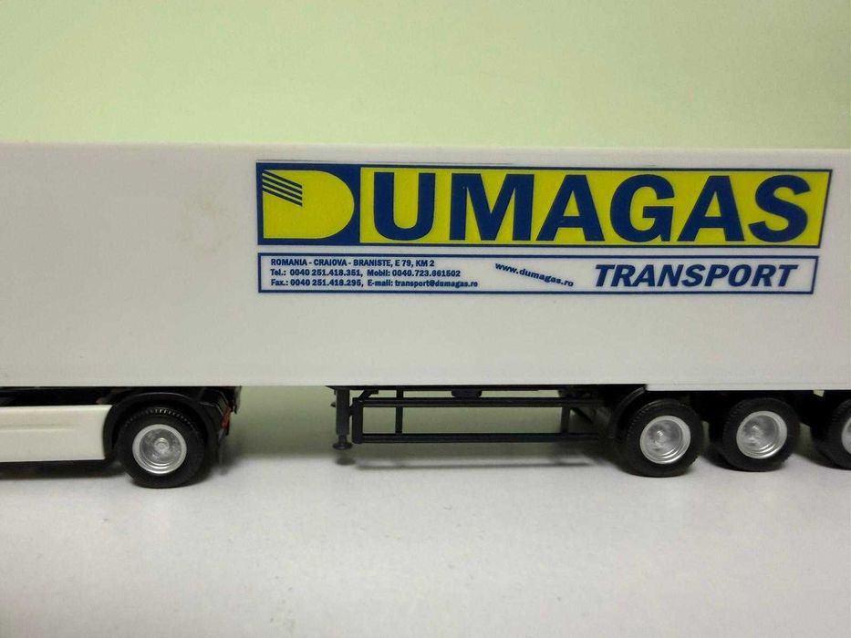 macheta scara 1:87, camion TIR Renault Premium Dumagas Herpa