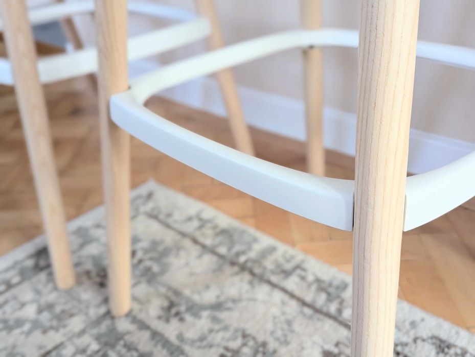 Set de 3 scaune de bar Babila Wood Barstool