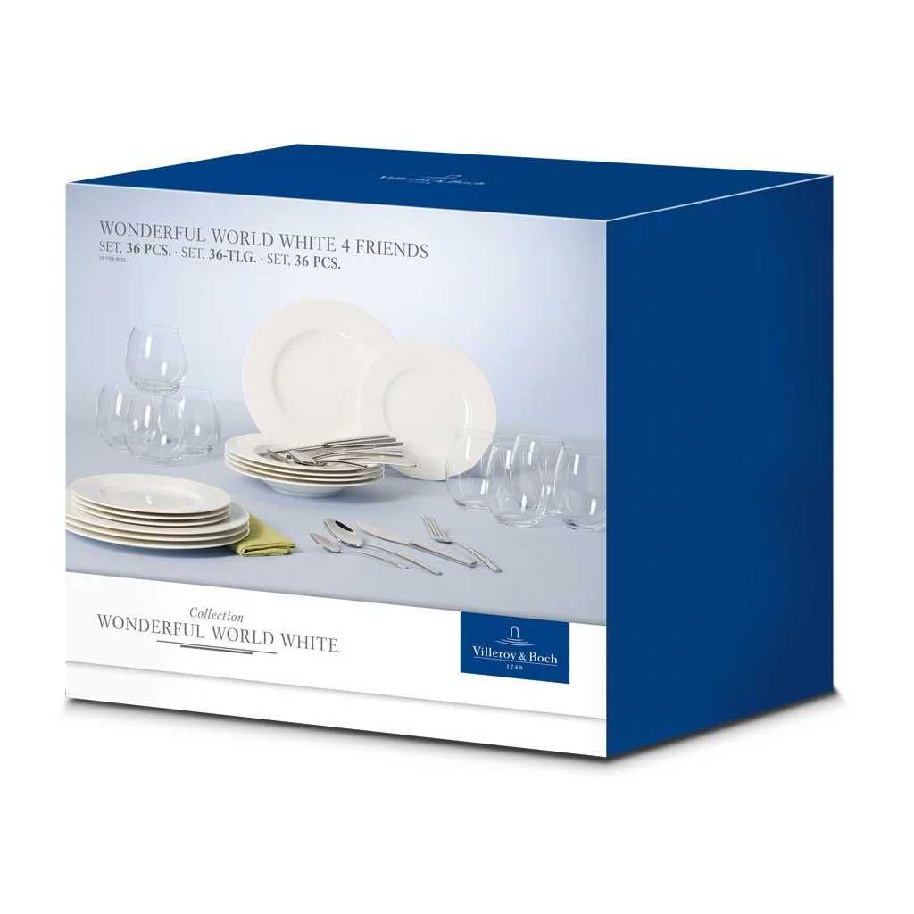 Wonderful World White от Villeroy&Boch Набор посуды на 4 перс, 36 пред