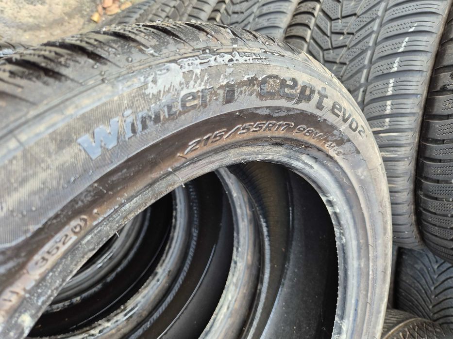 4 Anvelope de IARNA - 215/55/17 - HANKOOK - Stare buna DOT 2020 !