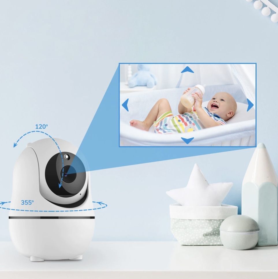 Monitor Bebe Rotire si Camera Pentru Supraveghere Bebe 355°
