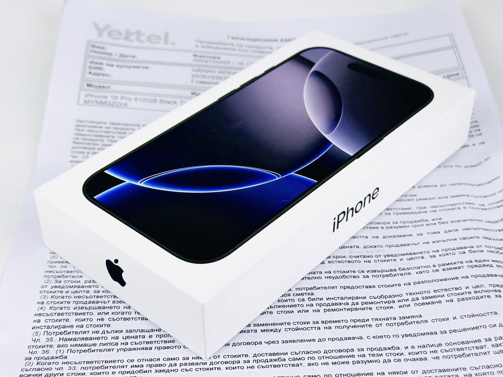 НОВ! Apple iPhone 16 Pro 128GB Black 3г. Гаранция!