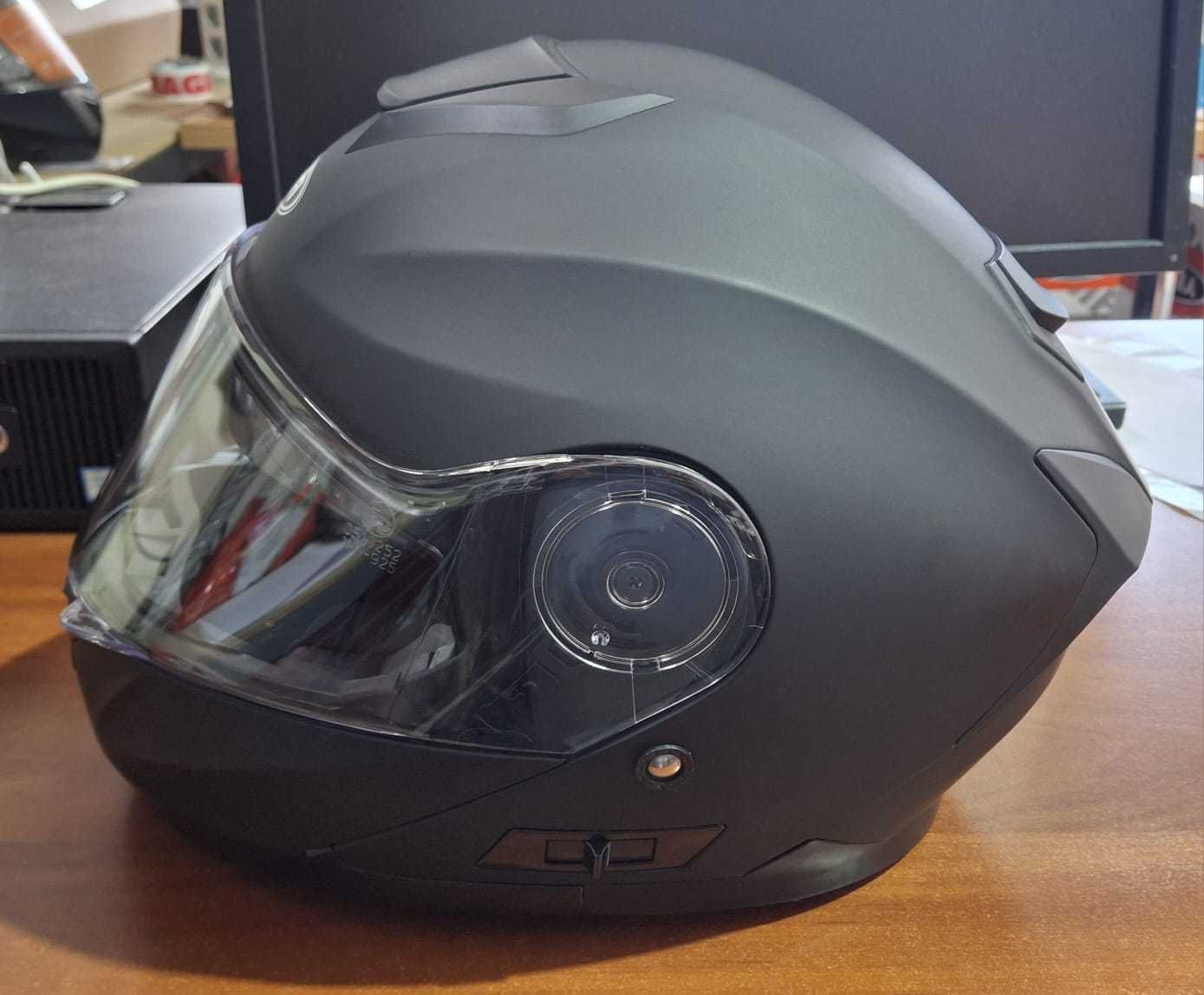 Casca moto YEMA YM-926, marimea M, neagra mat