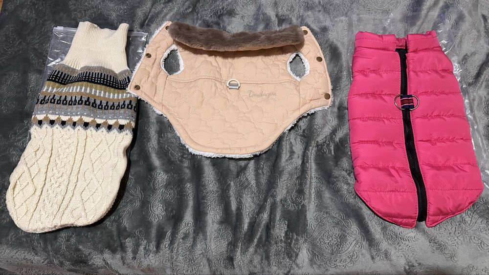 Дрешки за куче - 3 вида