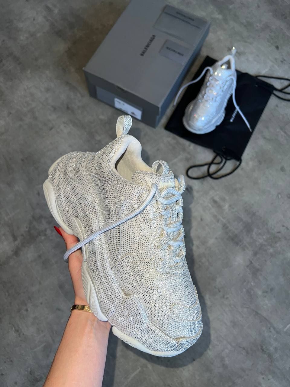 Обувки Balenciaga Triple S SWarovski 469лв