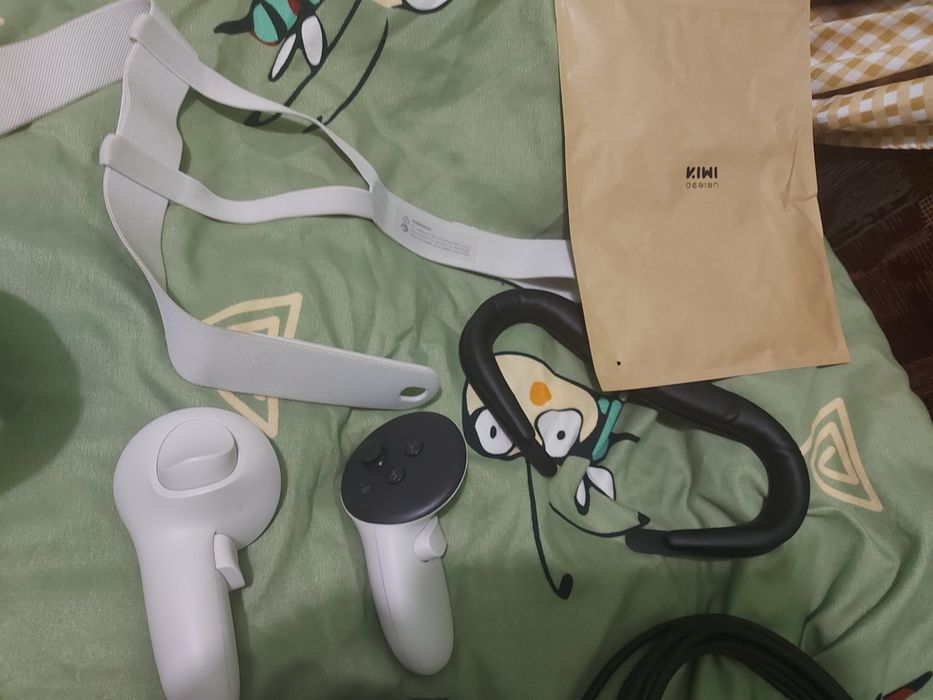 Quest 3s + accessorii kiwi battery strap și kiwi fecial v4 si kwi,cabl
