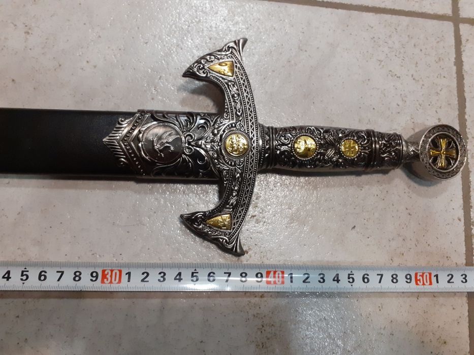 Масонски меч, тамплиерски меч с кания, сабя,острие,рапира,шпага