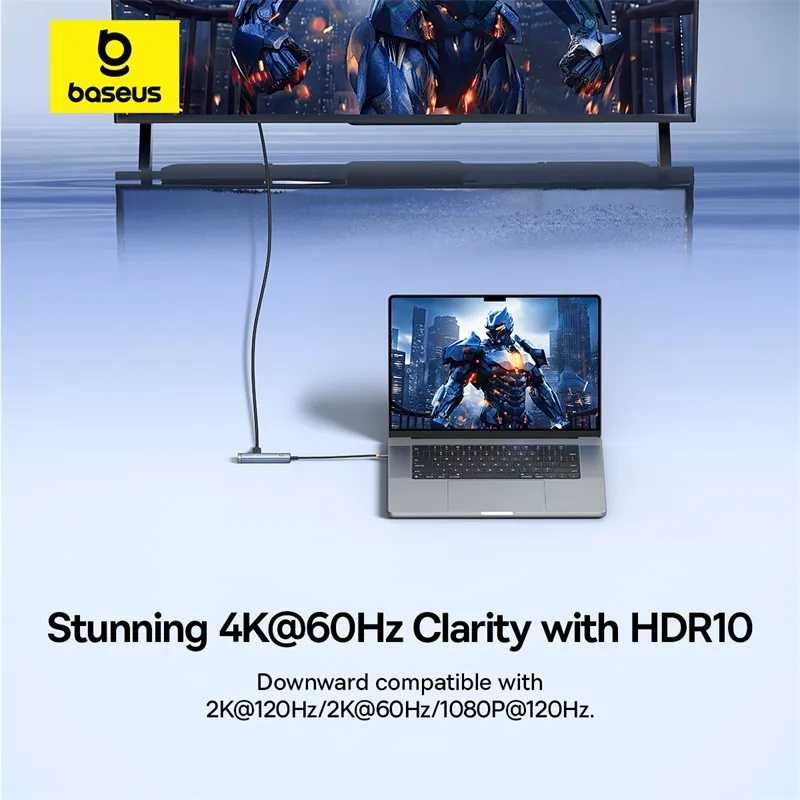 Baseus Hub 5 в 1 Type-c многофункциональный HUB, Xub Xab. ест Доставка