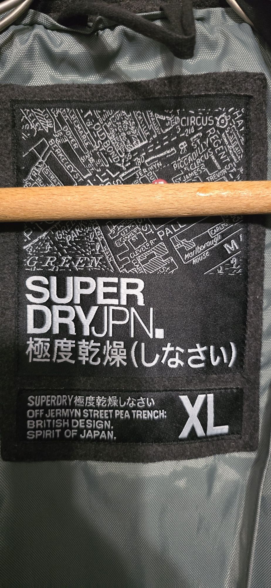 Superdry off Jermyn Street Pea Trench