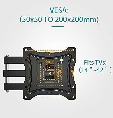 Универсална въртяща се стенна Стойка за Телевизор 14-55инча макс 50кг
