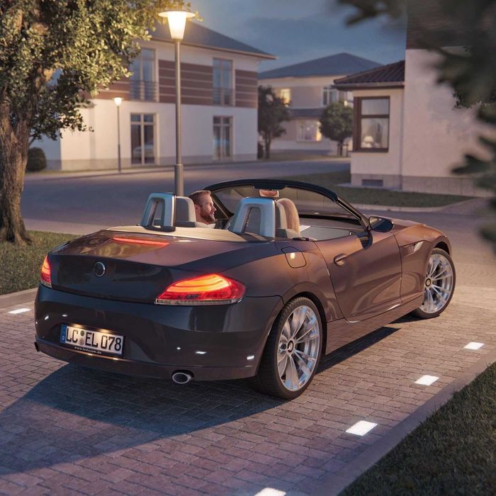 Дворна подова лампа за вграждане със сензор за външна употреба 20 x 10