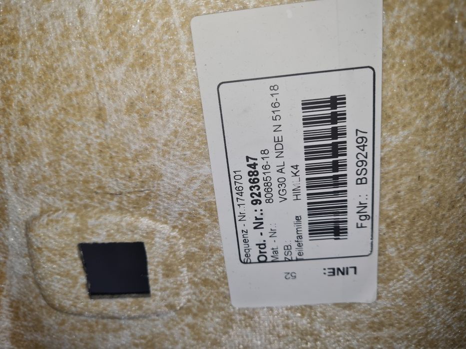 Tapițerie plafon alcantara BMW seria 5 G30 F90 M5 / Cod-8068516