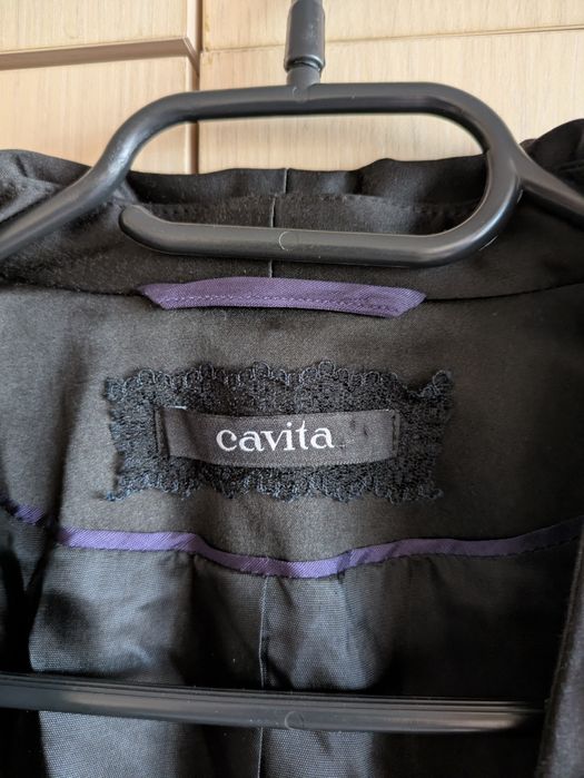 Sacou damă mărimea 44 negru lucios egant