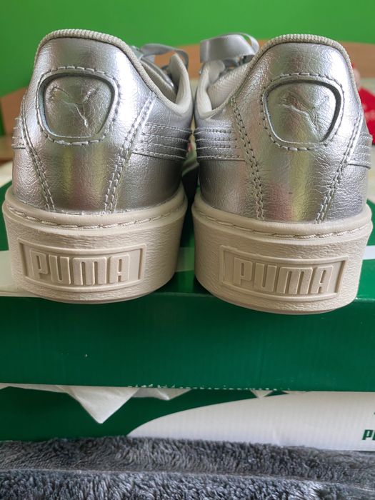 Маратонки Puma Basket Platform Metal JR