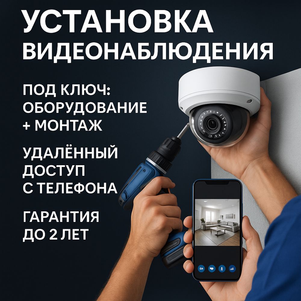 Установка видеонаблюдения