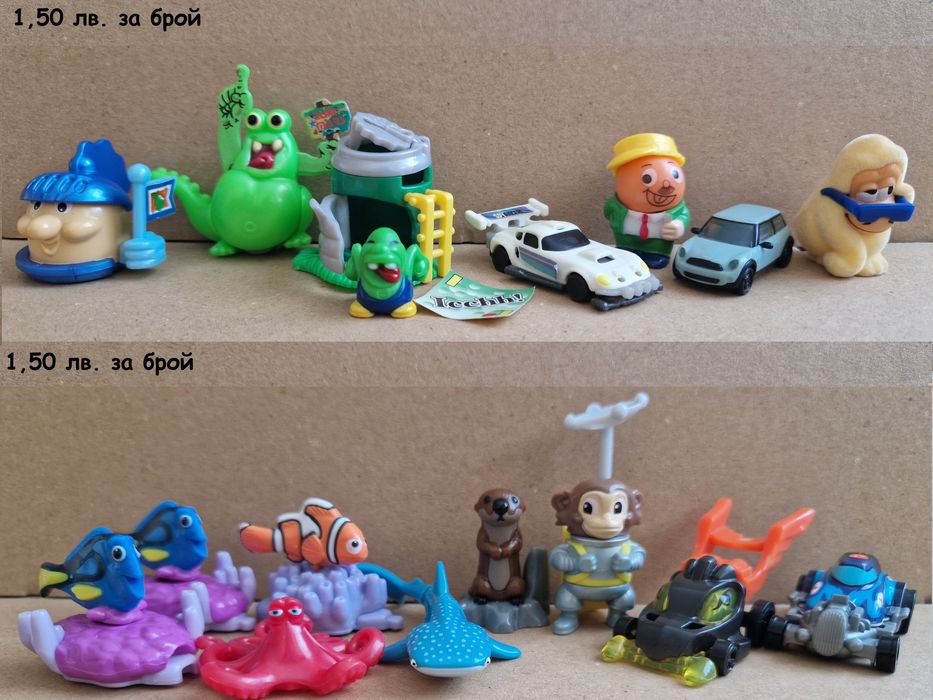 Играчки от шоколадови яйца (основно kinder)