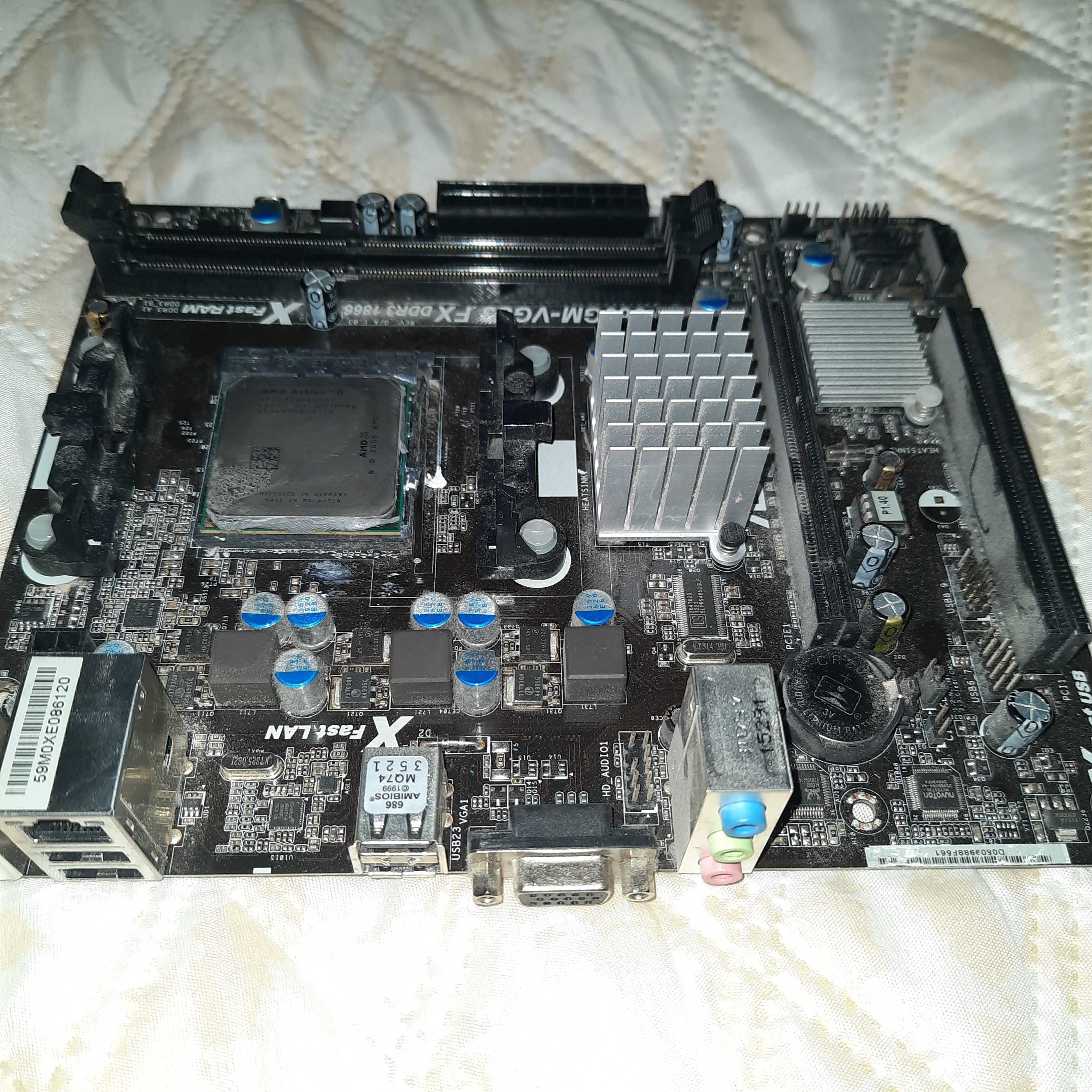 Дънна платка  Asrock 960GM-VGS3 FX+AMD Athlon II