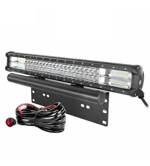 led bar 52 cm 288w + kit cablaj + braket numar TRANSPORT 0