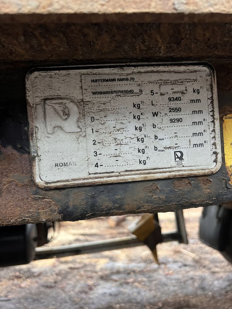 Remorca abroll/remorca ab roll/remorca container/ huffermann