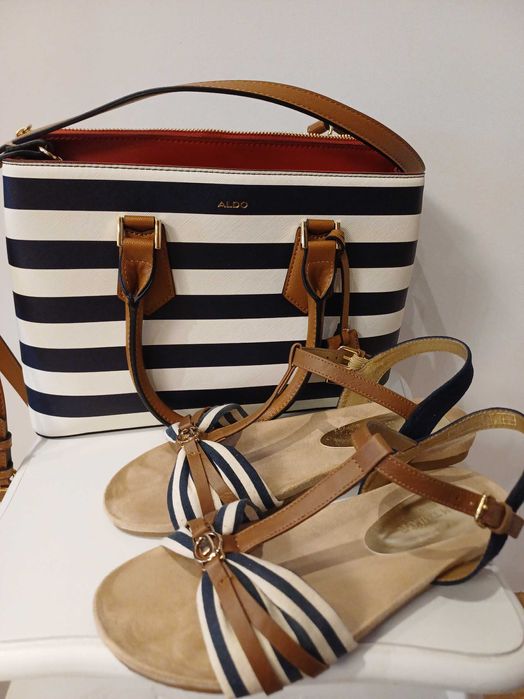 Дамска чанта Aldo в комплект с обувки Tommy Hilfiger