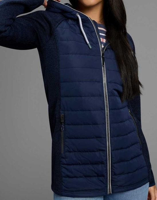 Polarino Jachetă DAMA glugă matlasată geaca hibrid primăvară/toamnă