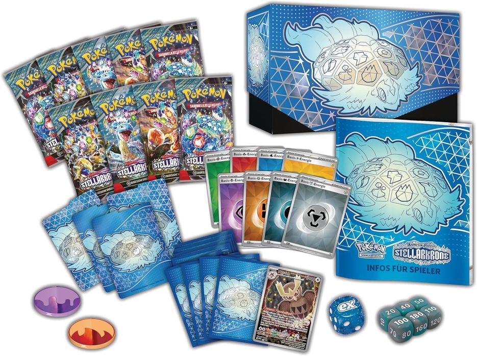 Pokémon TCG Карти – Top Trainer Box Karmesin & Purpur – Stellarkrone