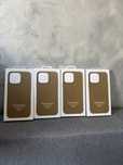 Husa Iphone 16/15 pro max piele:NEGEU si CREM