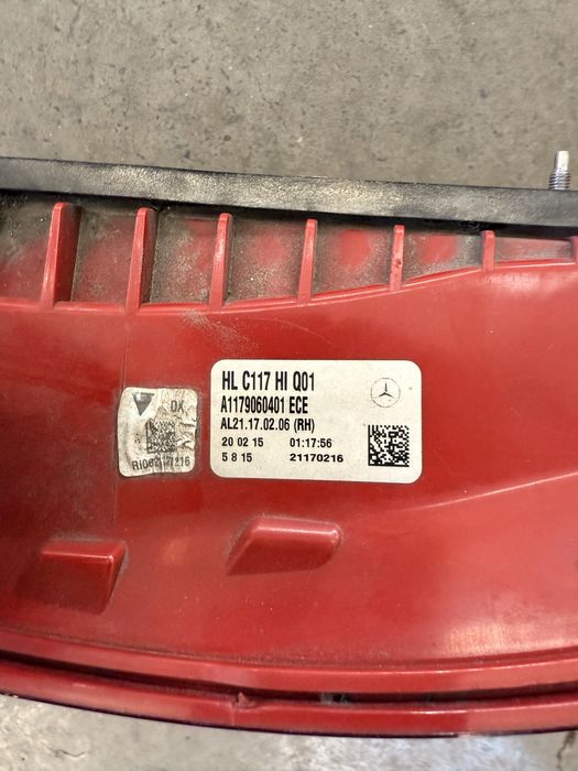 Задна лампа фар CLA 117 W117 LED