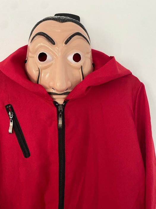 Костюм money heist карнавален гащеризон helloween маскинден
