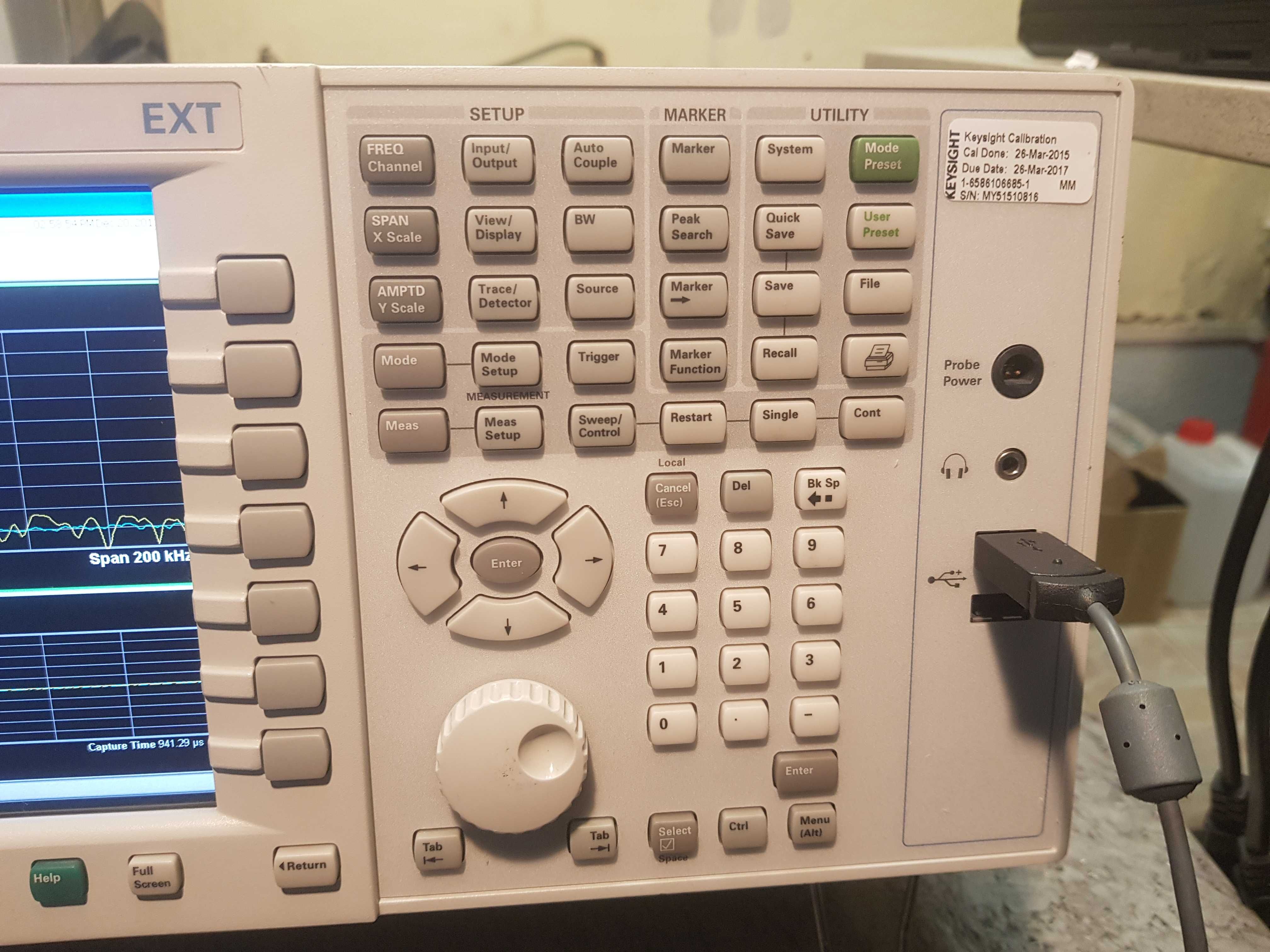 Agilent E6607B EXT Wireless Communications Test Set EXT-B Test Set