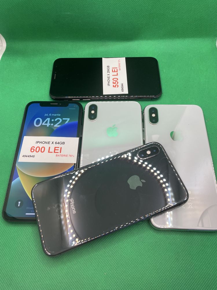 Iphone X 64 gb 100% •Amanet Crangasi Lazar•49449