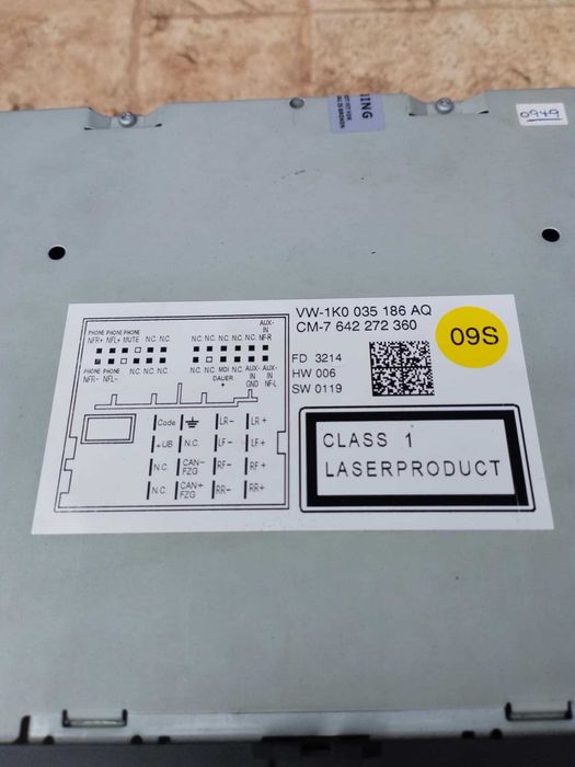 CD Player радио VW golf 6