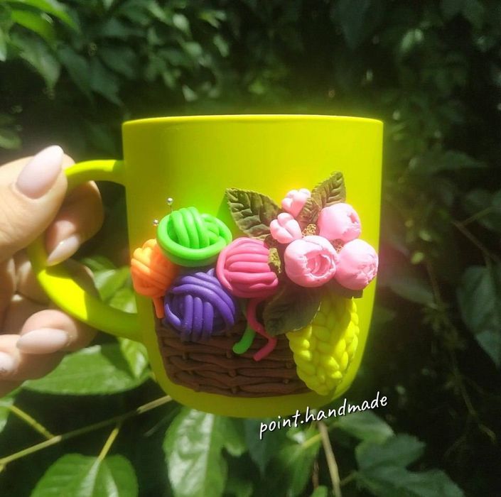 Кружка с 3D декором