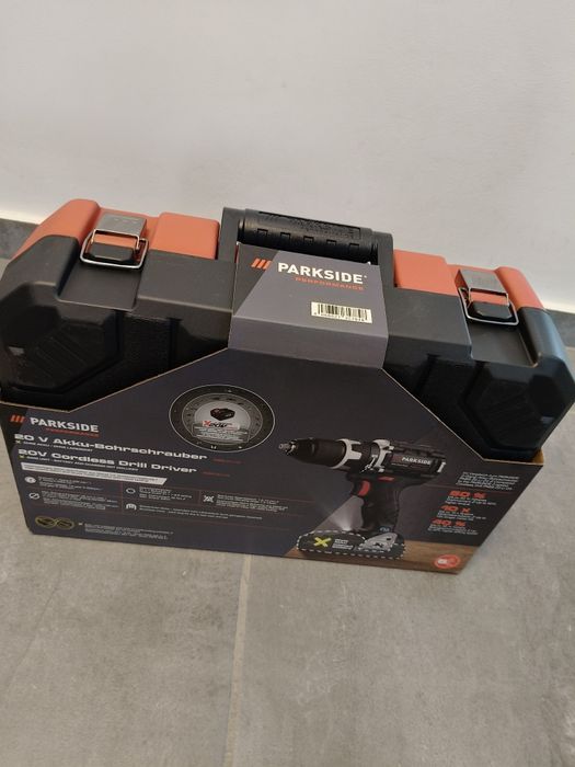 Mașină de înșurubat și găurit parkside performance 20v sigilata nouă