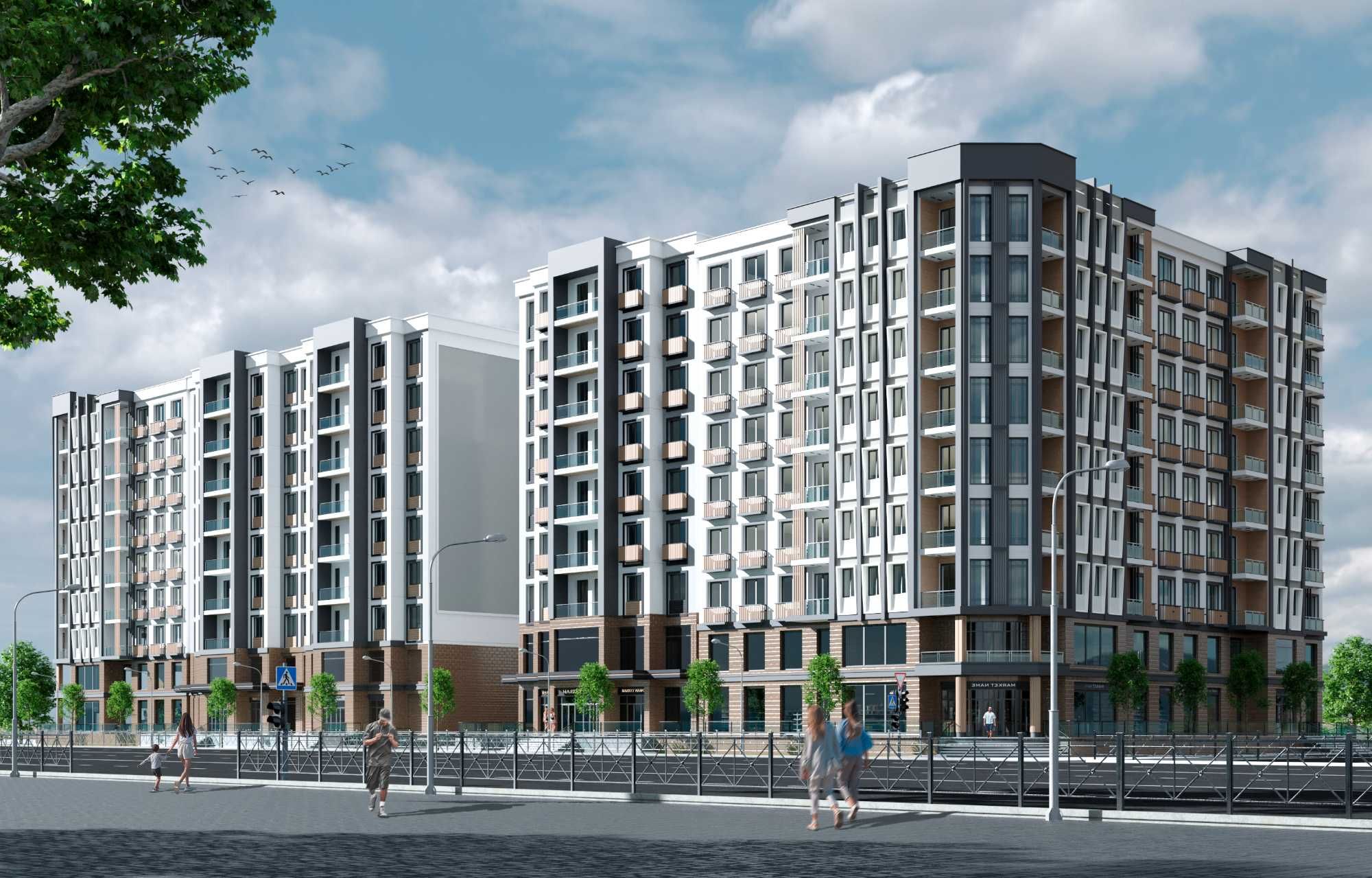 Новастройки в Нурафшан (Тойтепе)
