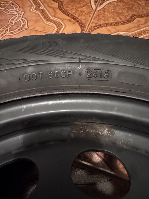 Set 4 anvelope cu janta de tabla pentru skoda Octavia