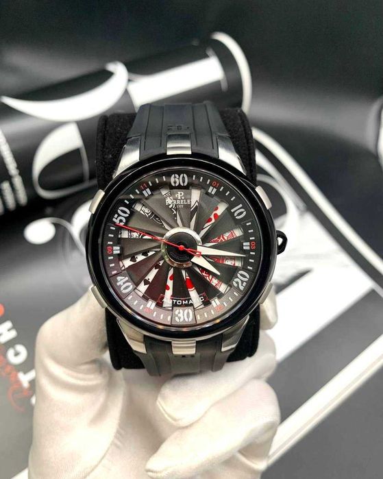 Perrelet Turbine Poker silver black
